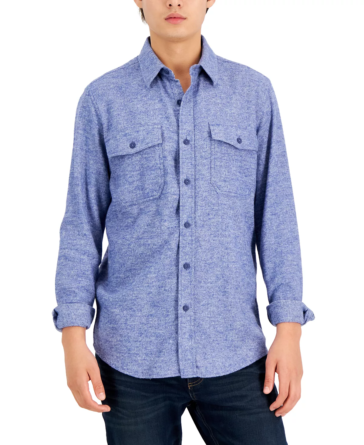 Men's Grindle Flannel Shirt, Created For Macy's Sun + Stone Men's Grindle Flannel Shirt, Created For Macy's -macys shop