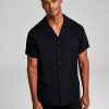 And Now This Men's Solid Short-Sleeve Button-Up Camp Shirt -macys shop 22394863 fpx