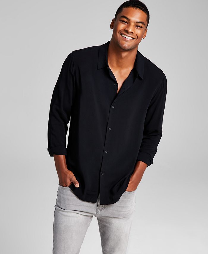 Men's Solid Long-Sleeve Resort Shirt And Now This Men's Solid Long-Sleeve Resort Shirt -macys shop