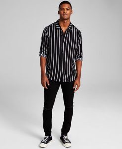And Now This Men's Striped Long-Sleeve Resort Shirt -macys shop 22395569 fpx
