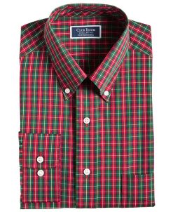 Club Room Men's Regular Fit Tumaco Plaid Cotton Dress Shirt, Created For Macy's -macys shop 22399411 fpx