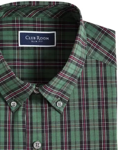 Club Room Men's Slim Fit 4-Way Stretch Plata Plaid Dress Shirt, Created For Macy's 7 Club Room Men's Slim Fit 4-Way Stretch Plata Plaid Dress Shirt, Created For Macy's -macys shop 22399416 fpx
