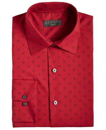 Men's Slim Fit 2-Way Stretch Stain Resistant Dress Shirt, Created For Macy's Alfani Men's Slim Fit 2-Way Stretch Stain Resistant Dress Shirt, Created For Macy's -macys shop