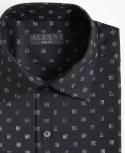 Alfani Men's Slim Fit 2-Way Stretch Stain Resistant Dress Shirt, Created For Macy's -macys shop 22399480 fpx