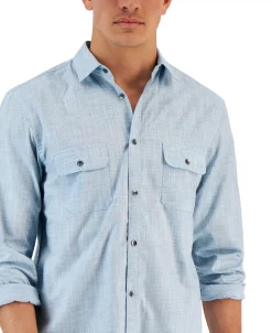 Alfani Men's Regular-Fit Solid Shirt, Created For Macy's 12 Alfani Men's Regular-Fit Solid Shirt, Created For Macy's -macys shop 22401240 fpx