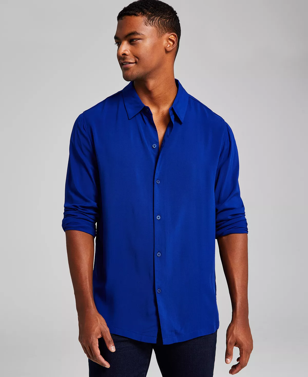 Men's Solid Long-Sleeve Resort Shirt And Now This Men's Solid Long-Sleeve Resort Shirt -macys shop