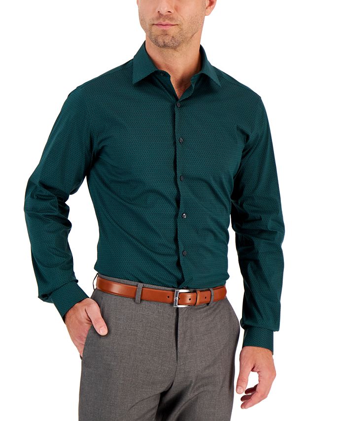 Men's Slim Fit 2-Way Stretch Stain Resistant Geo Print Dress Shirt, Created For Macy's Alfani Men's Slim Fit 2-Way Stretch Stain Resistant Geo Print Dress Shirt, Created For Macy's -macys shop
