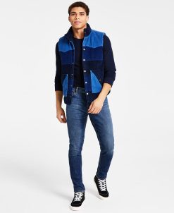 Sun + Stone Men's Cord Vest, Thermal Shirt, & Jeans Separates, Created For Macy's