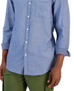 Alfani Men's Keys Chevron Pattern Button-Front Long-Sleeve Shirt, Created For Macy's 5 Alfani Men's Keys Chevron Pattern Button-Front Long-Sleeve Shirt, Created For Macy's -macys shop 22523138 fpx