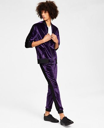 Men's Gemini Classic-Fit Geometric Full-Zip Velour Tracksuit Jacket, Created For Macy's INC International Concepts Men's Gemini Classic-Fit Geometric Full-Zip Velour Tracksuit Jacket, Created For Macy's -macys shop