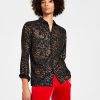 INC International Concepts Men's Stanton Long-Sleeve Floral Jacquard Shirt, Created For Macy's