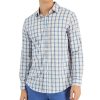 Club Room Men's Plaid Tech Woven Button-Up Shirt, Created For Macy's -macys shop 22564688 fpx