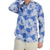 Club Room Men's Poke Tropical Long-Sleeve Linen Shirt, Created For Macy's -macys shop 22601030 fpx