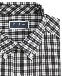 Club Room Men's Moral Slim-Fit Plaid Button-Down Performance Dress Shirt, Created For Macy's -macys shop 22610371 fpx