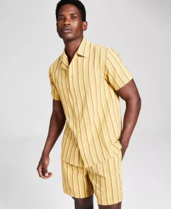 And Now This Men's Classic-Fit Button-Down Camp Shirt -macys shop 22677528 fpx