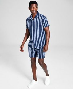 And Now This Men's Classic-Fit Button-Down Camp Shirt -macys shop 22677532 fpx