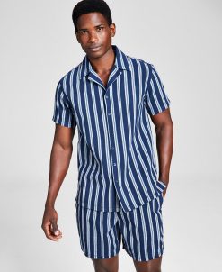 And Now This Men's Classic-Fit Button-Down Camp Shirt