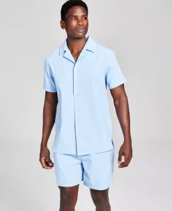 And Now This Men's Classic-Fit Button-Down Camp Shirt -macys shop 22677536 fpx