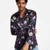 INC International Concepts Men's Gav Bot Classic-Fit Long Sleeve Floral Print Camp Shirt, Created For Macy's -macys shop 22685199 fpx