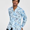INC International Concepts Men's Jess Classic-Fit Long Sleeve Floral Print Camp Shirt, Created For Macy's -macys shop 22685206 fpx