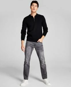 And Now This Men's Slim-Fit Stretch Jeans, Knit Polo Sweater, Created For Macy's