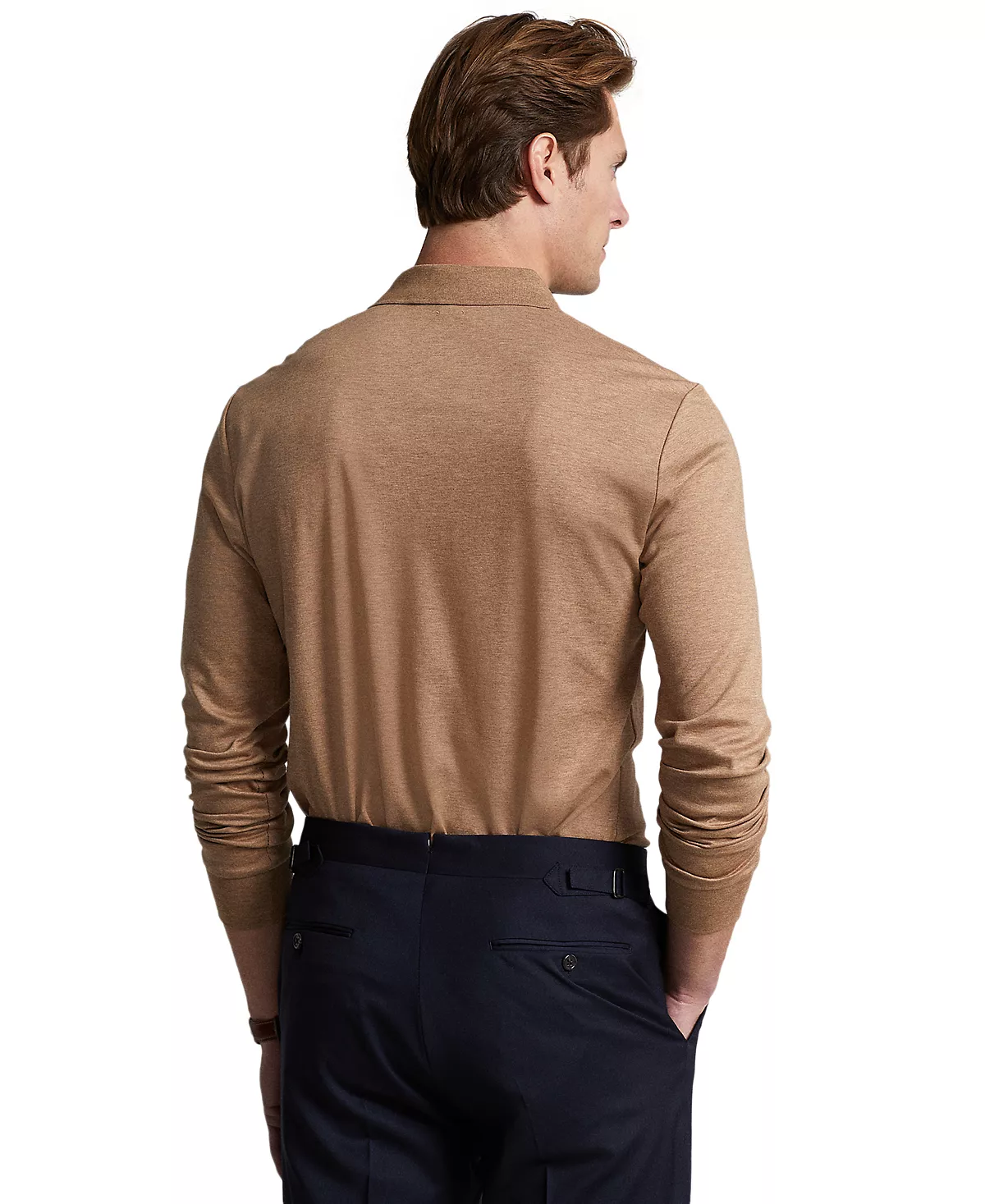 Men's Classic-Fit Long Sleeve Soft Cotton Polo Shirt Polo Ralph Lauren Men's Classic-Fit Long Sleeve Soft Cotton Polo Shirt -macys shop