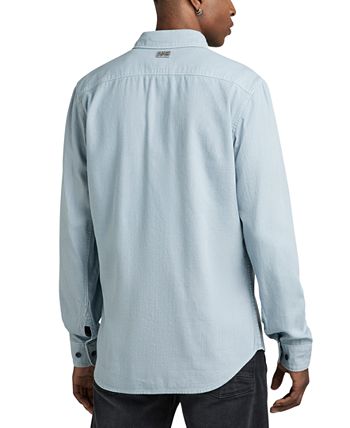 Men's Slim-Fit Marine Cotton Long Sleeve Shirt G-Star Raw Men's Slim-Fit Marine Cotton Long Sleeve Shirt -macys shop