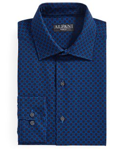 Alfani Men's Slim Fit 4-Way Stretch Medallion Print Dress Shirt, Created For Macy's -macys shop 22734396 fpx