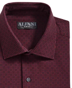 Alfani Men's Slim Fit 4-Way Stretch Medallion Print Dress Shirt, Created For Macy's -macys shop 22734399 fpx