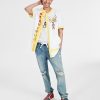 Sun + Stone Men's Vivek Hope Classic-Fit Printed Baseball Shirt, Created For Macy's -macys shop 22770897 fpx