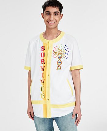 Men's Vivek Hope Classic-Fit Printed Baseball Shirt, Created For Macy's Sun + Stone Men's Vivek Hope Classic-Fit Printed Baseball Shirt, Created For Macy's -macys shop