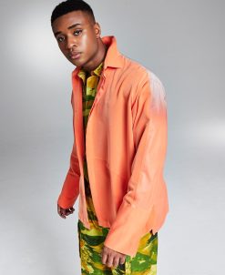 And Now This 5:31 By JÉRÔME LAMAAR Men's Reflective Long-Sleeve Button-Up Shirt Created For Macy's