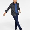 Alfani Men's Brushed Herringbone Dual-Pocket Shirt-Jacket, Double-Knit Sweater & Rinse Straight Fit Stretch Jeans, Created For Macy's -macys shop 22824074 fpx