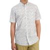 Club Room Men's Off The Hook Classic-Fit Printed Button-Down Poplin Shirt, Created For Macy's
