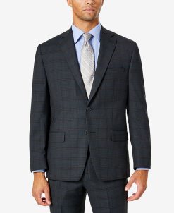 Michael Kors N's Modern-Fit Airsoft Stretch Wool Suit Jacket