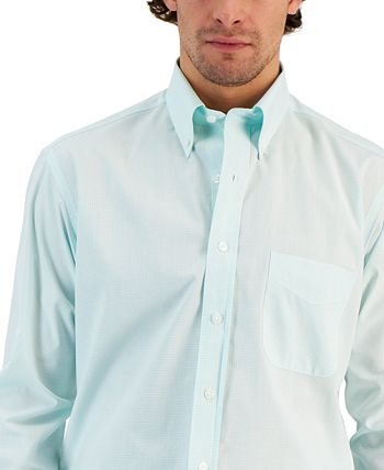 Men's Regular Fit Cotton Mini Gingham Dress Shirt, Created For Macy's Club Room Men's Regular Fit Cotton Mini Gingham Dress Shirt, Created For Macy's -macys shop