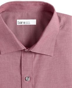 Bar III Men's Slim Fit Chambray Dress Shirt, Created For Macy's -macys shop 22877432 fpx