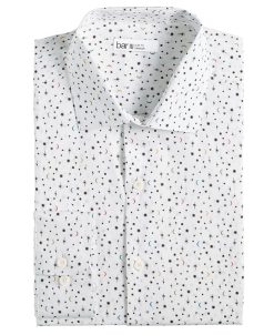 Bar III Men's Slim-Fit Star-Print Dress Shirt, Created For Macy's -macys shop 22877437 fpx