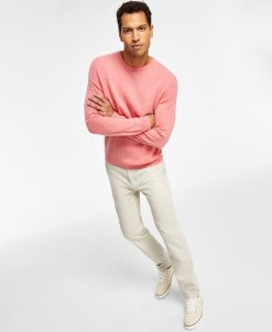 Club Room Men's Four-Way Stretch Pants & Cashmere Crewneck Sweater, Created For Macy's
