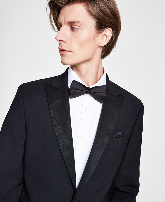 Men's Slim-Fit Faille-Trim Tuxedo Jacket, Created For Macy's Bar III Men's Slim-Fit Faille-Trim Tuxedo Jacket, Created For Macy's -macys shop