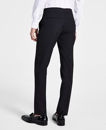 Men's Slim-Fit Faille-Trim Tuxedo Pants, Created For Macy's Bar III Men's Slim-Fit Faille-Trim Tuxedo Pants, Created For Macy's -macys shop