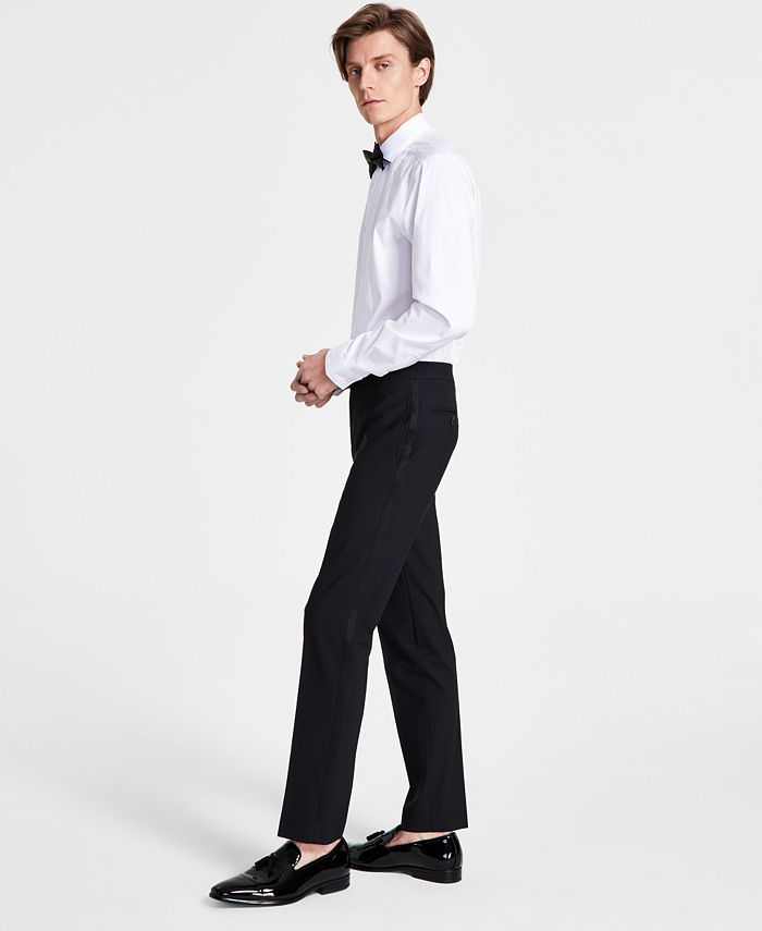 Men's Slim-Fit Faille-Trim Tuxedo Pants, Created For Macy's Bar III Men's Slim-Fit Faille-Trim Tuxedo Pants, Created For Macy's -macys shop