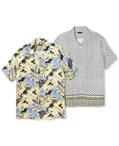 Club Room Men's Carlo Geometric-Print Shirt, Created For Macy's -macys shop 22975382 fpx
