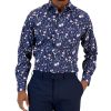Bar III Men's Slim Fit Floral Print Dress Shirt, Created For Macy's -macys shop 22980315 fpx