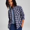 And Now This Men's Woven Plaid Long-Sleeve Button-Up Shirt 1 And Now This Men's Woven Plaid Long-Sleeve Button-Up Shirt -macys shop 22986337 fpx