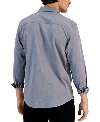 Men's Modern Classic-Fit Stretch Dot Dobby Button-Down Shirt, Created For Macy's Alfani Men's Modern Classic-Fit Stretch Dot Dobby Button-Down Shirt, Created For Macy's -macys shop