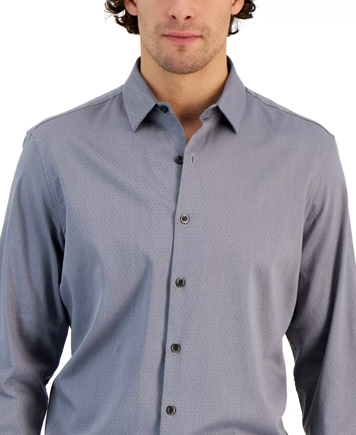Men's Modern Classic-Fit Stretch Dot Dobby Button-Down Shirt, Created For Macy's Alfani Men's Modern Classic-Fit Stretch Dot Dobby Button-Down Shirt, Created For Macy's -macys shop