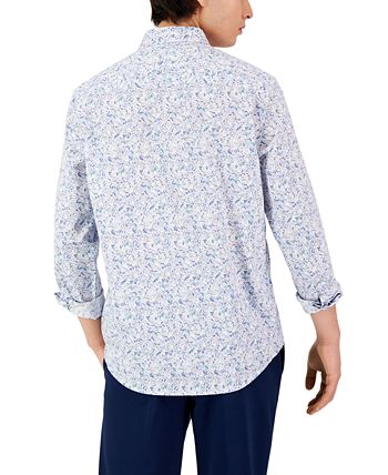 Men's Long-Sleeve Abstract Floral Print Shirt, Created For Macy's Alfani Men's Long-Sleeve Abstract Floral Print Shirt, Created For Macy's -macys shop