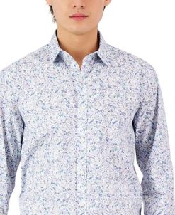 Alfani Men's Long-Sleeve Abstract Floral Print Shirt, Created For Macy's 4 Alfani Men's Long-Sleeve Abstract Floral Print Shirt, Created For Macy's -macys shop 22988394 fpx