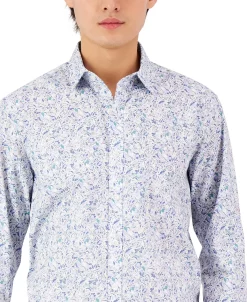 Alfani Men's Long-Sleeve Abstract Floral Print Shirt, Created For Macy's 5 Alfani Men's Long-Sleeve Abstract Floral Print Shirt, Created For Macy's -macys shop 22988394 fpx